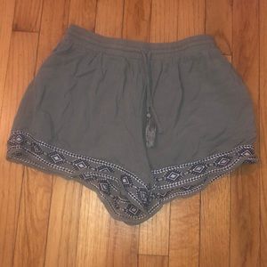 Olive green shorts